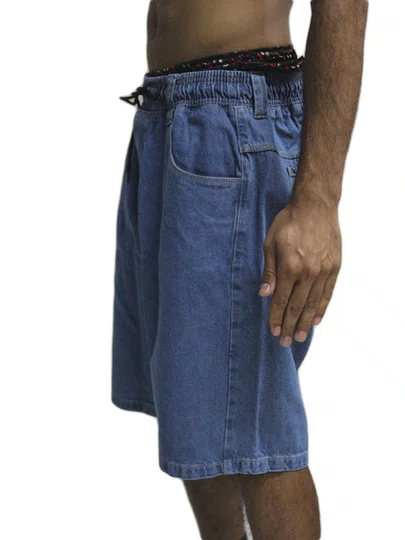 Bermuda De Passeio Masculina Hocks Jeans Jogger Bag - Jeans