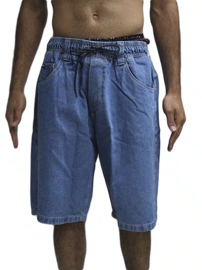 Bermuda De Passeio Masculina Hocks Jeans Jogger Bag - Jeans