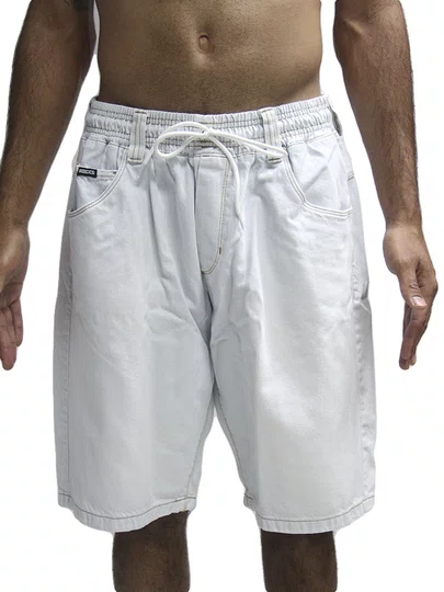 Bermuda De Passeio Masculina Hocks Jeans Jogger - Jeans Claro 