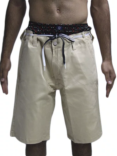 Bermuda De Passeio Masculina Hocks Sarja Enigma - Caqui