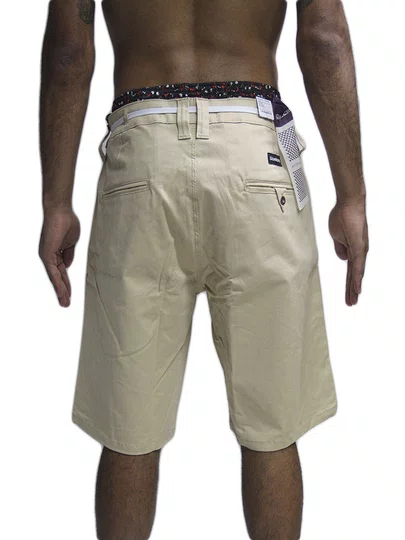 Bermuda De Passeio Masculina Hocks Sarja Enigma - Caqui