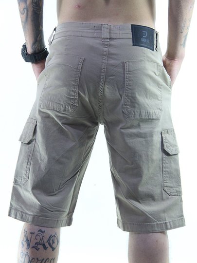 Bermuda de Passeio Masculina Juicy Basic Cargo - Bege