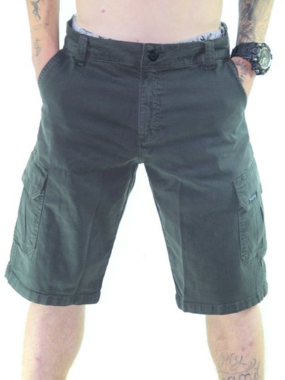 Bermuda de Passeio Masculina Juicy Basic Cargo - Verde Musgo