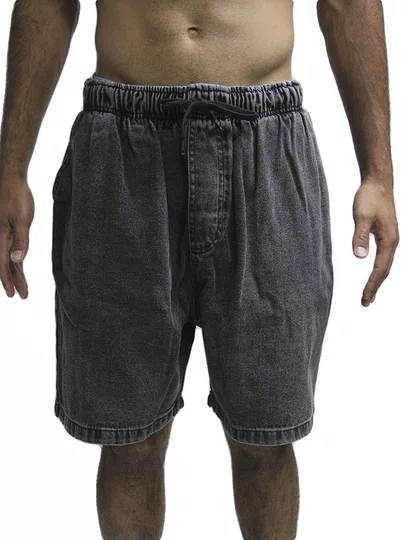 Bermuda De Passeio Masculina Plano C Denim Comfort Washed - Jeans