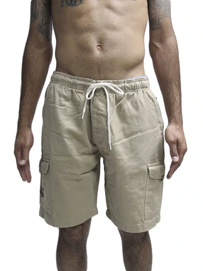 Bermuda De Passeio Masculina Rvca Chilling Cargo - Caqui