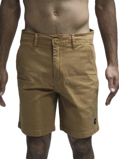 Bermuda De Passeio Masculina Rvca Chino - Marrom