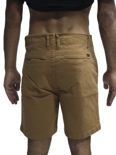 Bermuda De Passeio Masculina Rvca Chino - Marrom