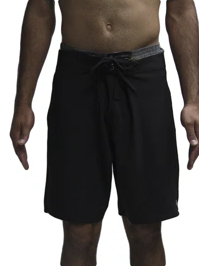 Bermuda De Passeio Masculina Surfly 4 Partes Lisa - Preto