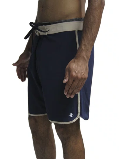 Bermuda De Passeio Masculina Surfly Perna Redonda Lisa - Marinho