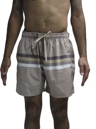 Bermuda De Passeio Masculina Surfly Sublimado Tricoline - Multicores