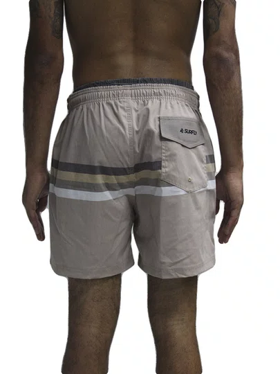 Bermuda De Passeio Masculina Surfly Sublimado Tricoline - Multicores