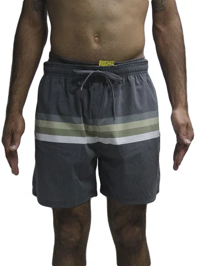 Bermuda De Passeio Masculina Surfly Sublimado Tricoline - Multicores