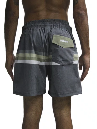 Bermuda De Passeio Masculina Surfly Sublimado Tricoline - Multicores