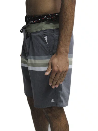 Bermuda De Passeio Masculina Surfly Sublinada Tricolone - Multicores