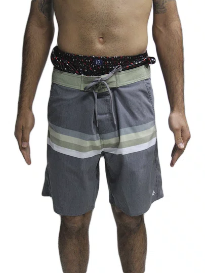 Bermuda De Passeio Masculina Surfly Sublinada Tricolone - Multicores