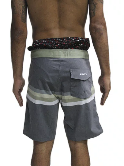 Bermuda De Passeio Masculina Surfly Sublinada Tricolone - Multicores