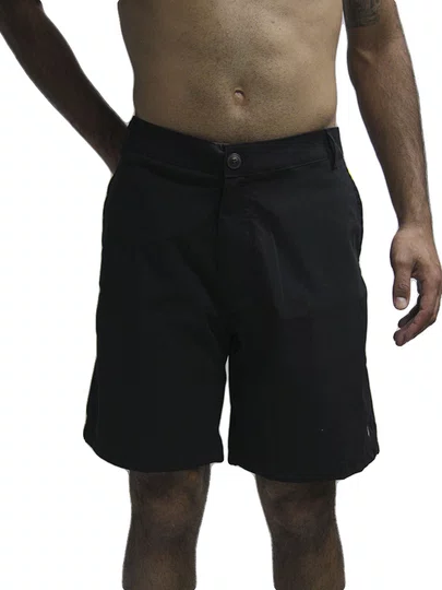 Bermuda De Passeio Masculina Surfly Tricoline - Preto