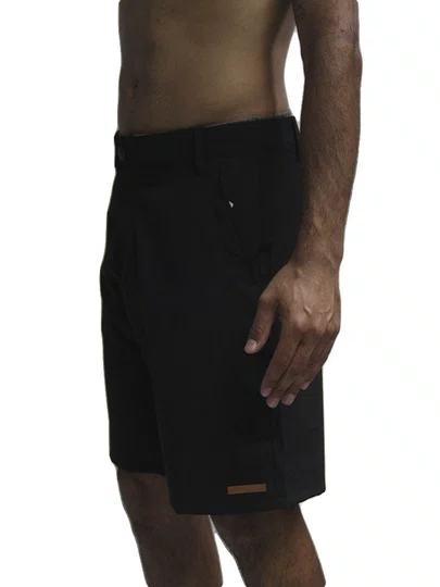 Bermuda De Passeio Masculina Vonpiper Walk Lisa - Preto