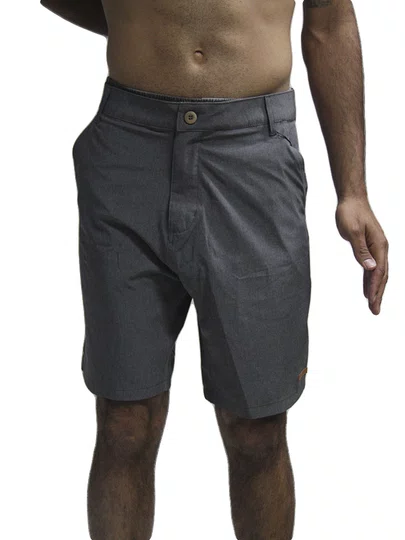 Bermuda De Passeio Masculina Vonpiper Walk Neoblend - Chumbo