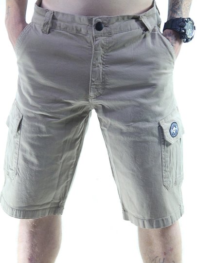 Bermuda de Passeio Session Classic Logo Cargo - Khaki