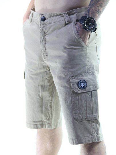Bermuda de Passeio Session Classic Logo Cargo - Khaki