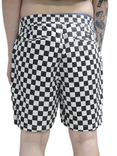 Bermuda De Passeio Vans Range Relaxe - Preto/Branco