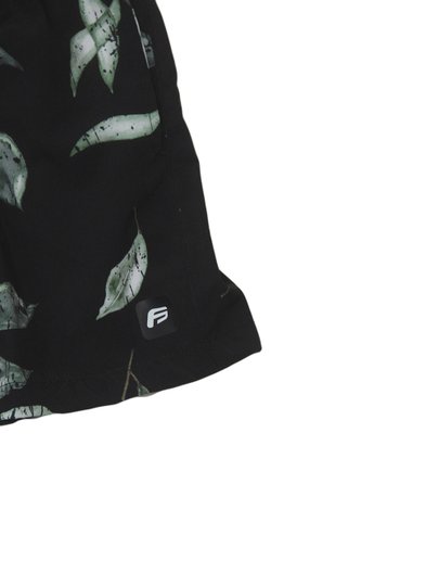 Bermuda Infantil Freesurf Water Leaves - Preto