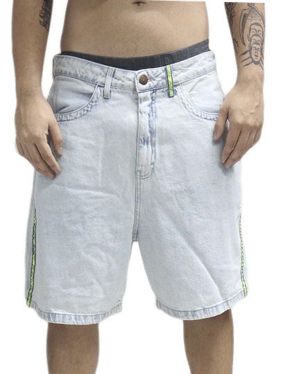 Bermuda Jeans De Passeio Rusty Flip Daddy 2.0 - Azul Claro