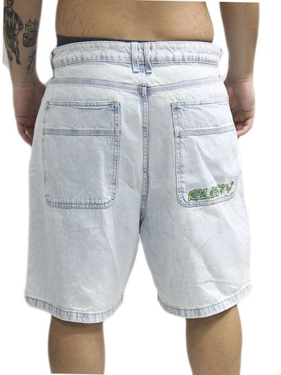 Bermuda Jeans De Passeio Rusty Flip Daddy 2.0 - Azul Claro