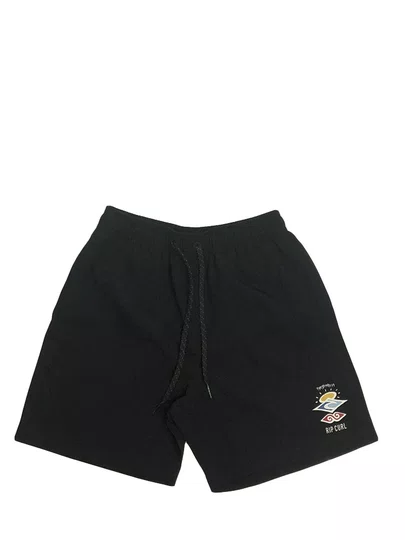 Bermuda Juvenil Agua RC Icons Volley - Preto