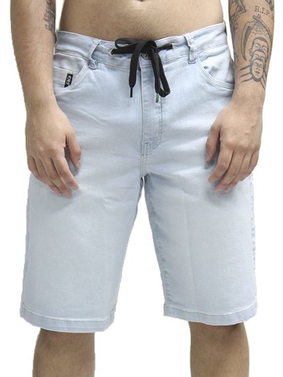 Bermuda Jeans De Passeio LRG Delave Denin - Azul Claro