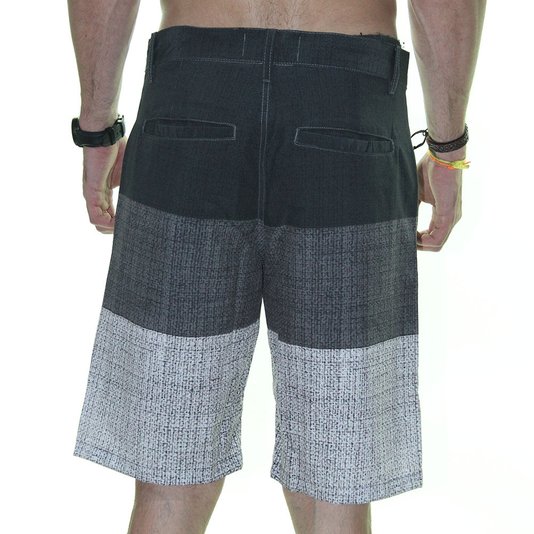 Bermuda Masculina Juicy 3 Core - Preto/Cinza
