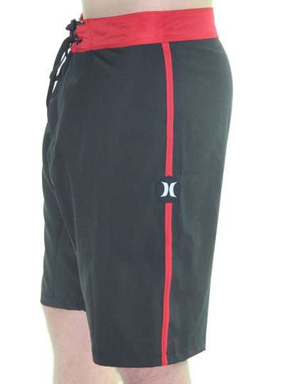 Bermuda Masculina para Banho Hurley Contraste - Vermelho
