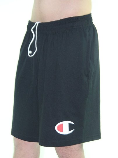 Bermuda Masculina para Passeio Champion Jersey Logo INK C - Preto