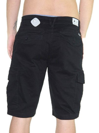 Bermuda Masculina para Passeio LRG Sarja Cargo Rain - Preto