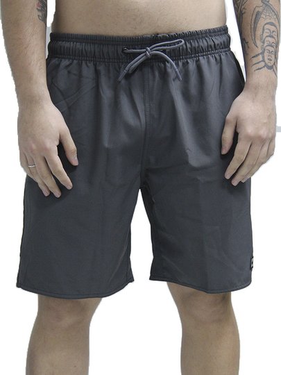 Bermuda Masculina Passeio VLCS Elástico Basic - Chumbo