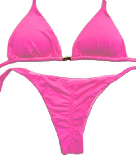 Biquíni Rip Curl Basic Sliding Tri - Rosa Pink