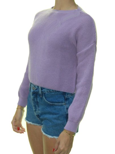 Blusa Feminina Billaabong Tricot Forever Golden Manga Longa - Lilas