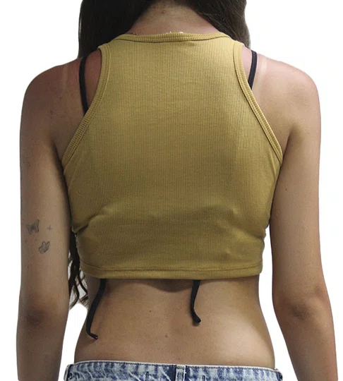Regata Feminina Billabong Jessie Tanks Estampada - Marrom Claro