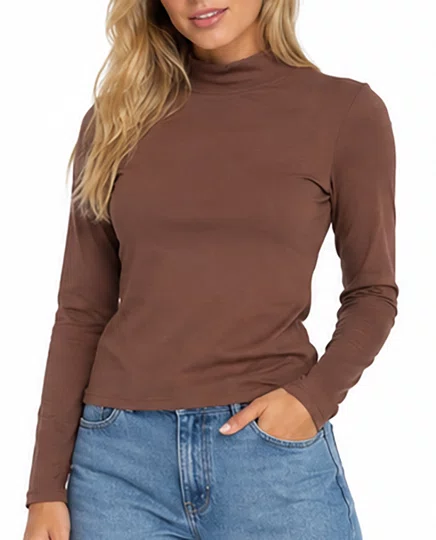 Blusa Feminina Fila Essentials Rib - Marrom
