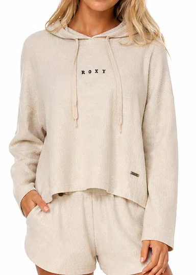 Blusa Feminina Roxy Manga Longa Lounge - Off White