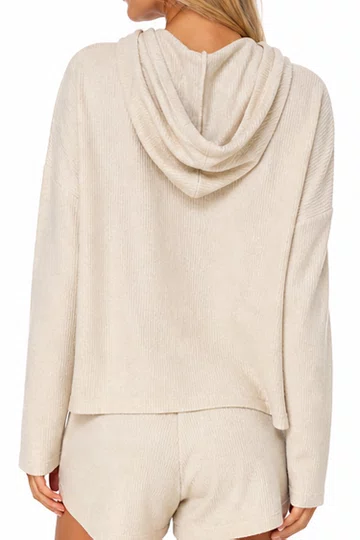 Blusa Feminina Roxy Manga Longa Lounge - Off White