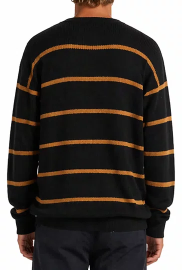 Blusa Masculina Element Tricotado - Preto/Mostarda