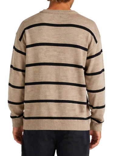 Blusa Masculina Rvca Tricotada - Khaki/Preto