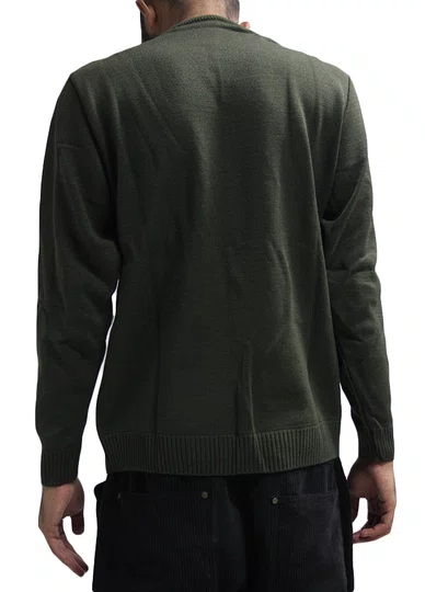 Blusa Tricotada Masculina Volcom Classic Stone - Verde Escuro
