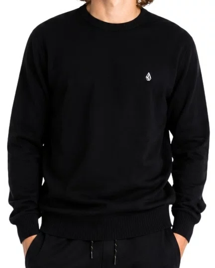 Blusa Tricotada Masculina Volcom Classic Stone - Preto