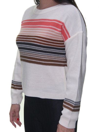 Blusinha Feminina Billabong Tricot Seeing Stripes Manga Longa - Sortida