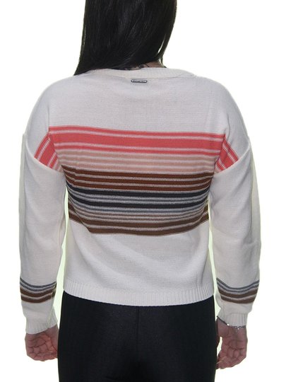 Blusinha Feminina Billabong Tricot Seeing Stripes Manga Longa - Sortida