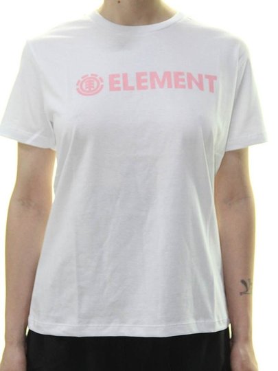Blusinha Feminina Element Logo Element W Manga Curta Estampada - Branco