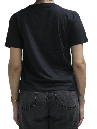 Blusinha Feminina Rip Curl Cropped Quest Manga Curta Estampada - Preto